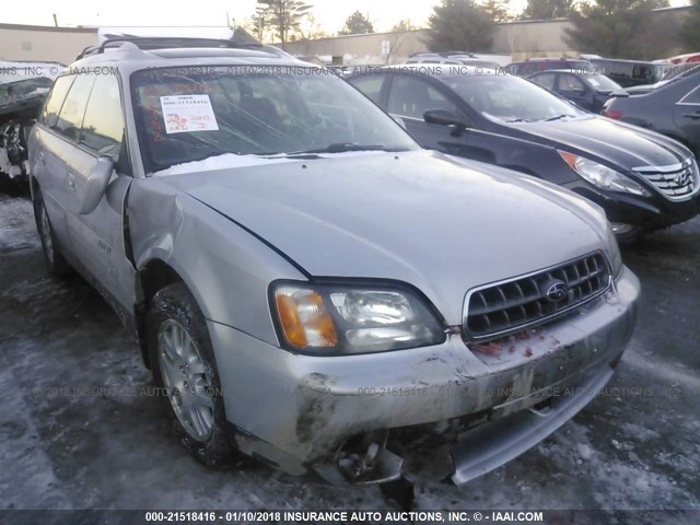 4S3BH686947643568 - 2004 SUBARU LEGACY OUTBACK LIMITED SILVER photo 1