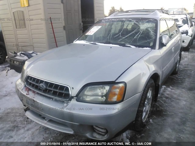 4S3BH686947643568 - 2004 SUBARU LEGACY OUTBACK LIMITED SILVER photo 2