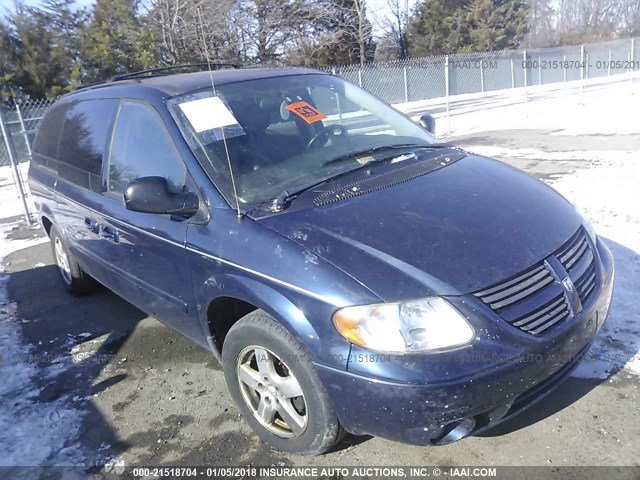 2D8GP44L76R768662 - 2006 DODGE GRAND CARAVAN SXT BLUE photo 1