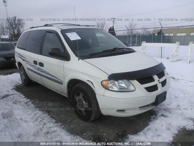 1D4GP24383B312976 - 2003 DODGE GRAND CARAVAN SE WHITE photo 1