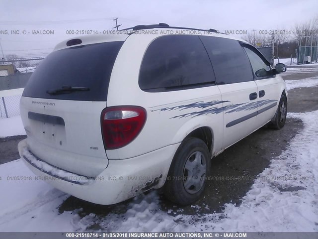 1D4GP24383B312976 - 2003 DODGE GRAND CARAVAN SE WHITE photo 4