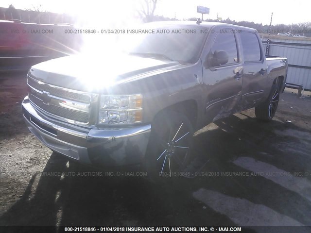 3GCPCREA4DG188051 - 2013 CHEVROLET SILVERADO C1500  LS GRAY photo 2