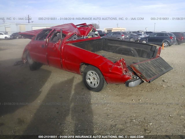 1GCEC19X97Z115723 - 2007 CHEVROLET SILVERADO C1500 CLASSIC RED photo 3