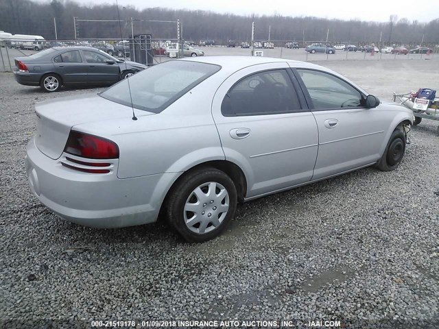 1B3AL46X95N646205 - 2005 DODGE STRATUS SXT SILVER photo 4