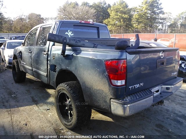 1N6AA0EJXDN306955 - 2013 NISSAN TITAN S/SV/SL/PRO-4X BLUE photo 3