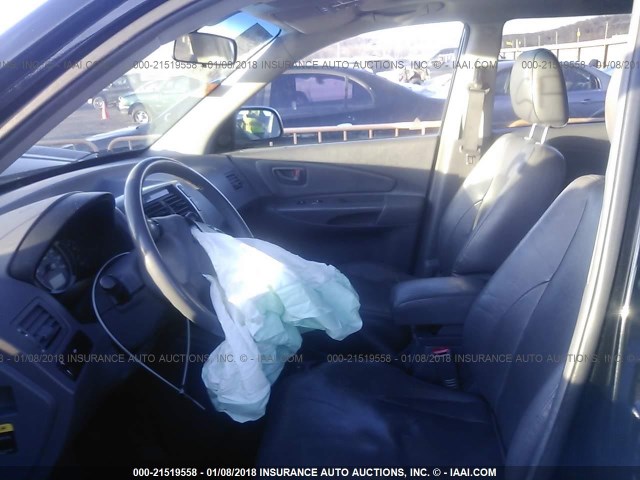 KM8JN12D05U225882 - 2005 HYUNDAI TUCSON GLS/LX BLACK photo 5