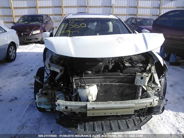 5J6TF2H56AL009044 - 2010 HONDA ACCORD CROSSTOUR EXL WHITE photo 6