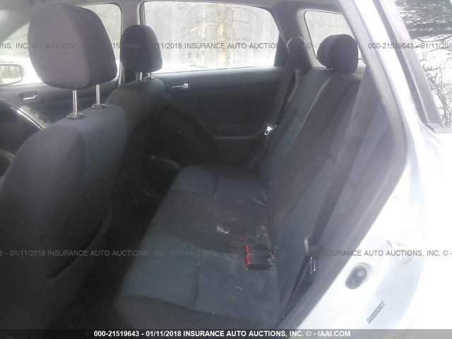 2T1KR32E87C677838 - 2007 TOYOTA COROLLA MATRIX XR SILVER photo 8