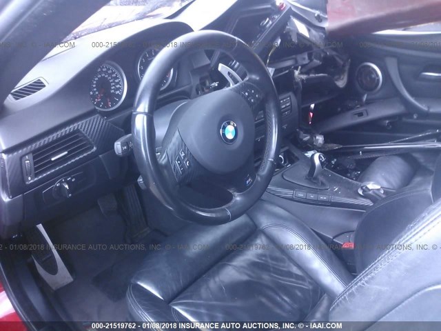 WBSWD93538PY41963 - 2008 BMW M3 RED photo 5