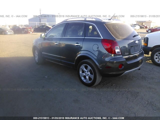 3GNAL4EK1DS563058 - 2013 CHEVROLET CAPTIVA LTZ GRAY photo 3