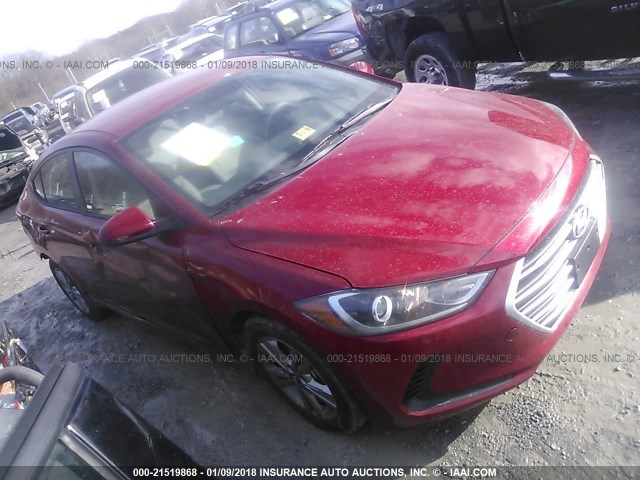 KMHD84LF0HU397128 - 2017 HYUNDAI ELANTRA SE/VALUE/LIMITED RED photo 1