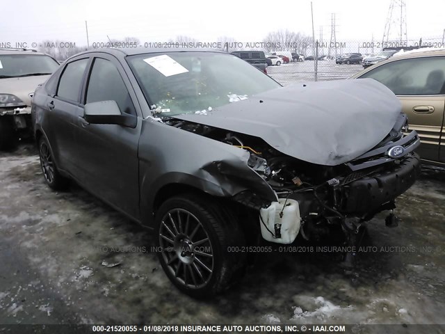 1FAHP3GN1AW236842 - 2010 FORD FOCUS SES GRAY photo 1