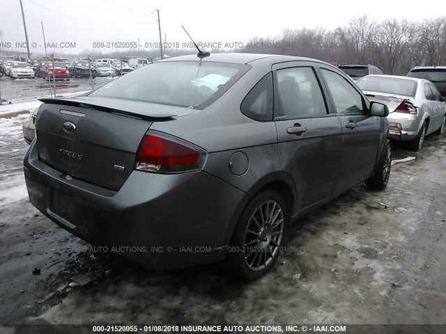 1FAHP3GN1AW236842 - 2010 FORD FOCUS SES GRAY photo 4