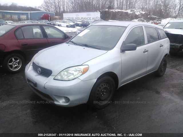 2T1KR32E65C481216 - 2005 TOYOTA COROLLA MATRIX XR SILVER photo 2