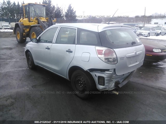 2T1KR32E65C481216 - 2005 TOYOTA COROLLA MATRIX XR SILVER photo 3