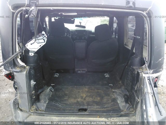 1C4AJWAGXDL706140 - 2013 JEEP WRANGLER SPORT 银色 照片 8