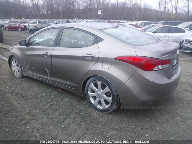 5NPDH4AE0DH286176 - 2013 HYUNDAI ELANTRA GLS/LIMITED BROWN photo 3