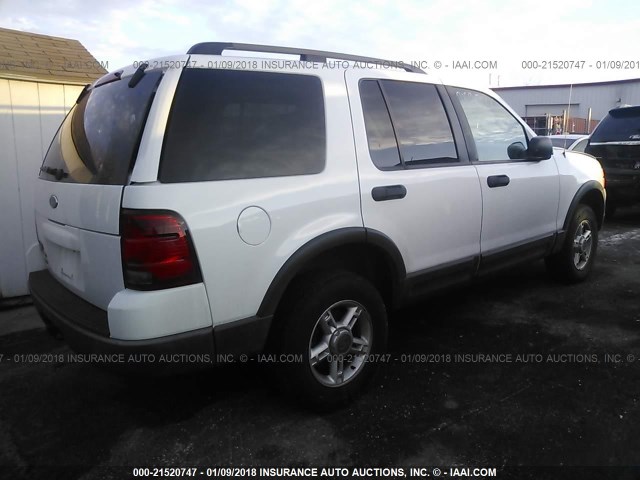 1FMZU73K93ZA31809 - 2003 FORD EXPLORER XLT/XLT SPORT/NBX WHITE photo 4