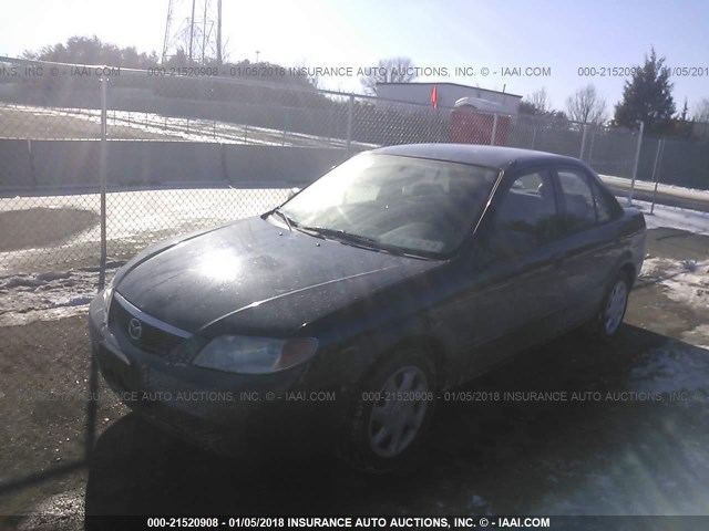 JM1BJ225210427725 - 2001 MAZDA PROTEGE LX/ES შავი ფოტო 2