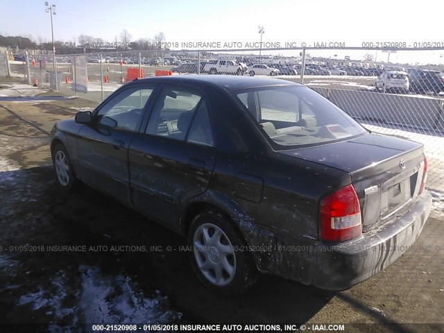 JM1BJ225210427725 - 2001 MAZDA PROTEGE LX/ES შავი ფოტო 3