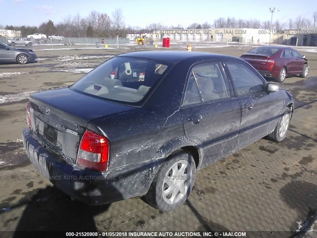 JM1BJ225210427725 - 2001 MAZDA PROTEGE LX/ES შავი ფოტო 4