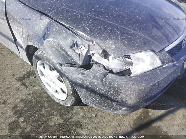 JM1BJ225210427725 - 2001 MAZDA PROTEGE LX/ES შავი ფოტო 6