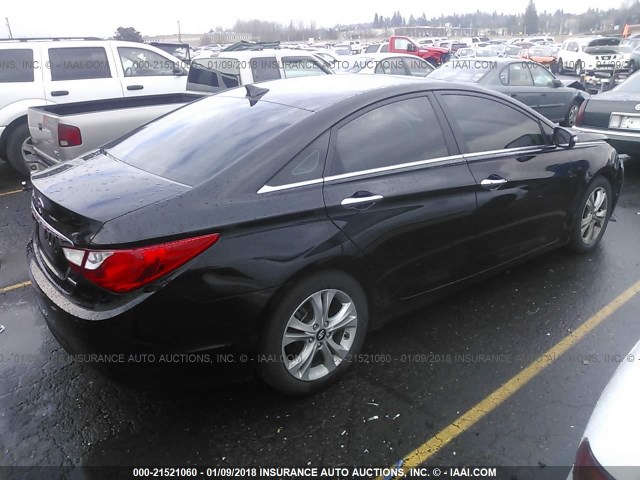 5NPEC4AC2BH036842 - 2011 HYUNDAI SONATA SE/LIMITED BLACK photo 4