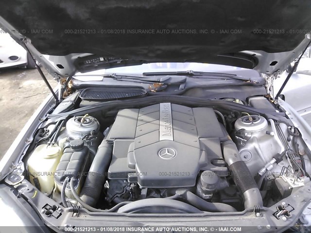 WDBNG70J02A278086 - 2002 MERCEDES-BENZ S 430 SILVER photo 10