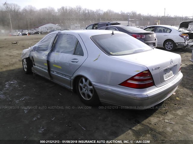 WDBNG70J02A278086 - 2002 MERCEDES-BENZ S 430 SILVER photo 3
