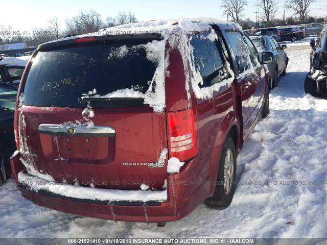 2A4RR8D10AR387312 - 2010 CHRYSLER TOWN & COUNTRY TOURING PLUS RED photo 4