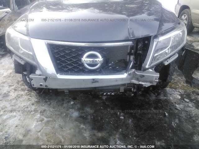 5N1AR2MM4EC712161 - 2014 NISSAN PATHFINDER S/SV/SL/PLATINUM GRAY photo 6