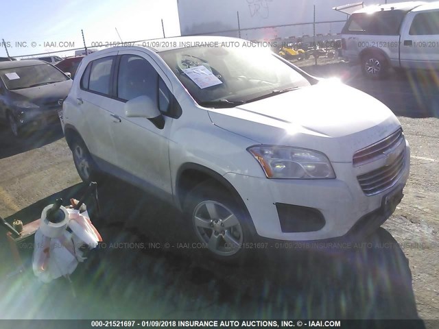 KL7CJPSB3FB250957 - 2015 CHEVROLET TRAX 1LS WHITE photo 1