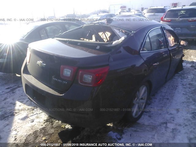 1G11F5SL5FF126067 - 2015 CHEVROLET MALIBU LTZ 栗色 照片 4