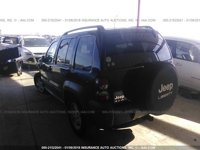 1J4GL48K25W574424 - 2005 JEEP LIBERTY SPORT 黑色 照片 3