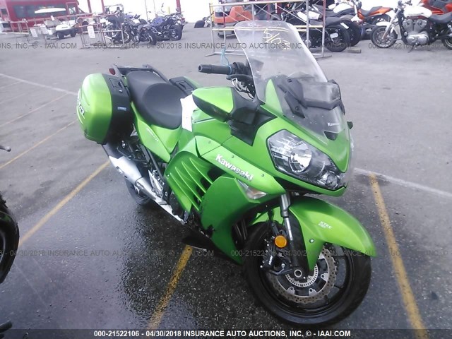 JKBZGNE13FA001377 - 2015 KAWASAKI ZG1400 E GREEN photo 1