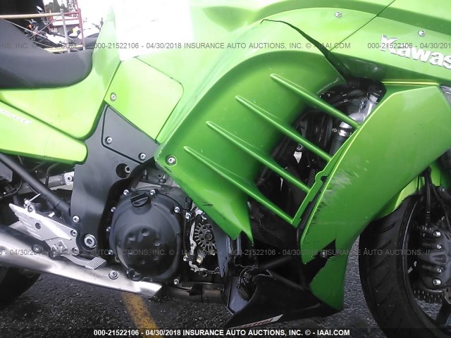 JKBZGNE13FA001377 - 2015 KAWASAKI ZG1400 E GREEN photo 8