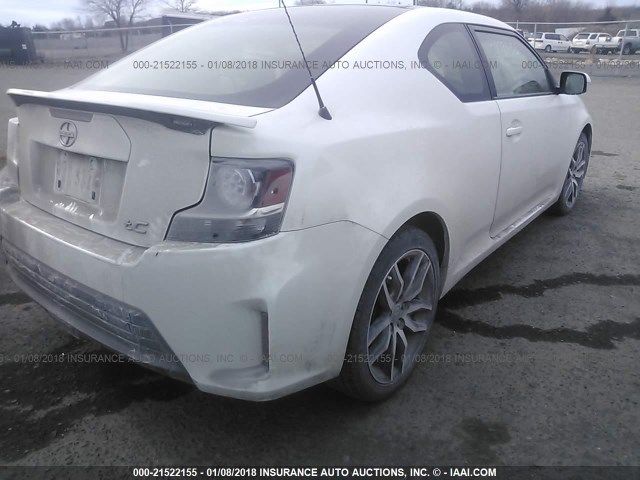 JTKJF5C79FJ003743 - 2015 TOYOTA SCION TC 白色 照片 4