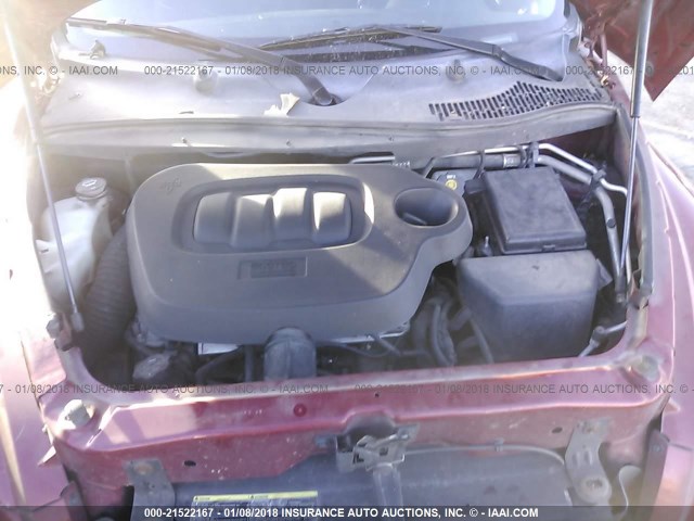 3GNCA13B99S547410 - 2009 CHEVROLET HHR LS მუქწითელი ფოტო 10