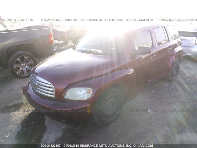 3GNCA13B99S547410 - 2009 CHEVROLET HHR LS მუქწითელი ფოტო 2