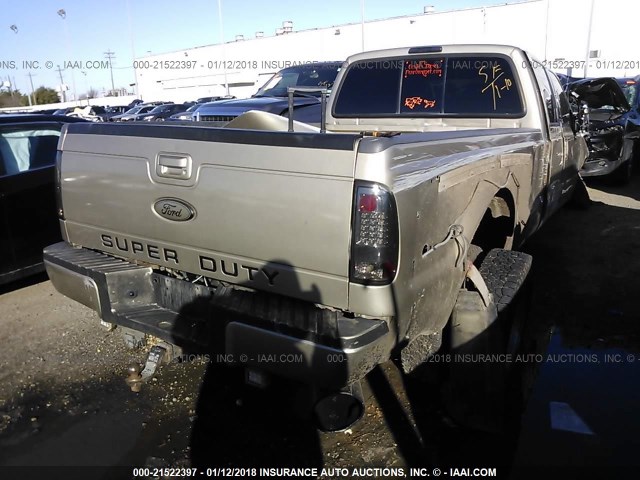 1FTWW32F3YEC30884 - 2000 FORD F350 SUPER DUTY BEIGE photo 4