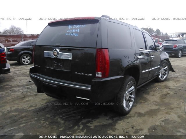 1GYS3DEF9ER220996 - 2014 CADILLAC ESCALADE PLATINUM BLACK photo 4