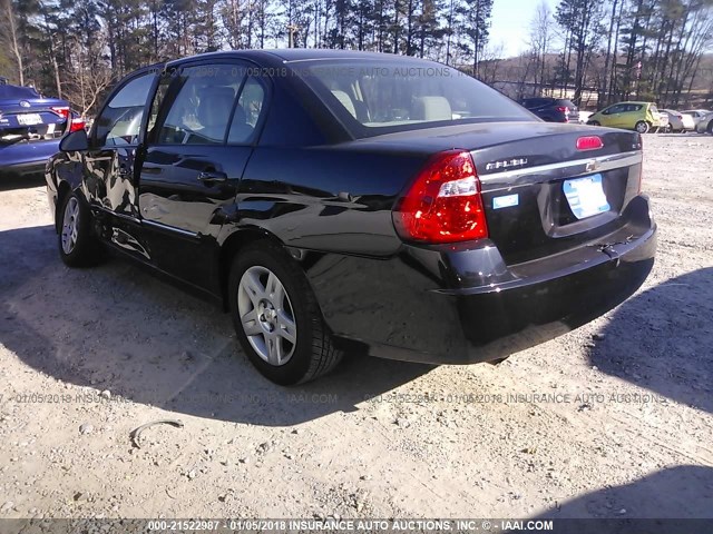 1G1ZT53846F194043 - 2006 CHEVROLET MALIBU LT BLACK photo 3