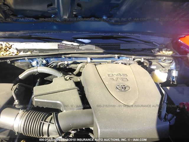 5TFCZ5AN9HX073221 - 2017 TOYOTA TACOMA DBL CAB/SR/TRDSPT/OR/PRO მუქი ლურჯი ფოტო 10
