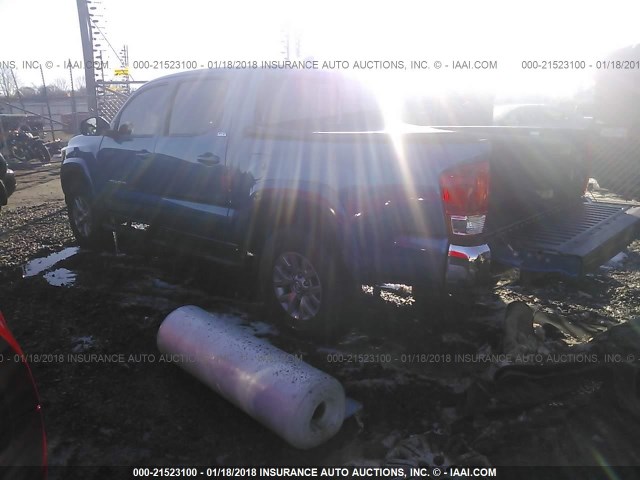 5TFCZ5AN9HX073221 - 2017 TOYOTA TACOMA DBL CAB/SR/TRDSPT/OR/PRO მუქი ლურჯი ფოტო 3