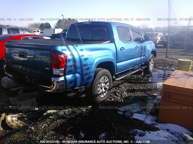 5TFCZ5AN9HX073221 - 2017 TOYOTA TACOMA DBL CAB/SR/TRDSPT/OR/PRO მუქი ლურჯი ფოტო 4