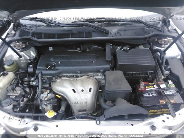 4T1BE46K59U303187 - 2009 TOYOTA CAMRY SE/LE/XLE SILVER photo 10