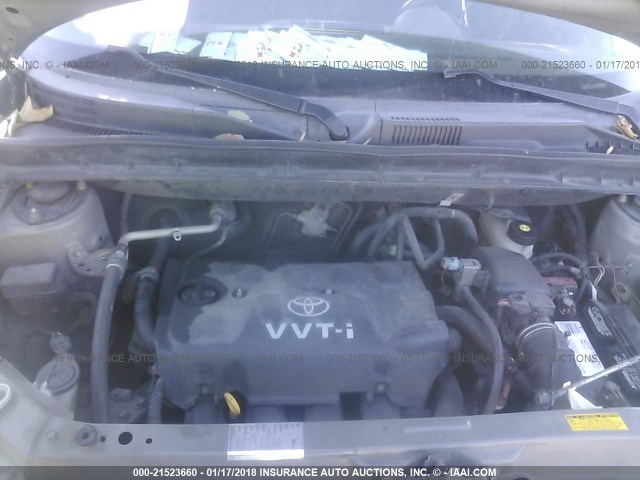 JTLKT324X50211932 - 2005 TOYOTA SCION XB ნაცრისფერი ფოტო 10