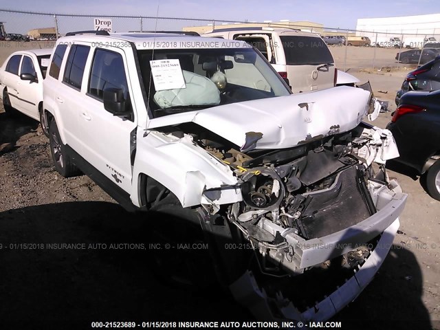 1C4NJPFB9ED587285 - 2014 JEEP PATRIOT LATITUDE WHITE photo 1