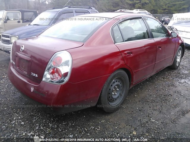 1N4AL11D15C272023 - 2005 NISSAN ALTIMA S/SL RED photo 4