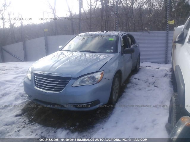 1C3CCBBBXCN288569 - 2012 CHRYSLER 200 TOURING BLUE photo 2